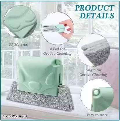 Magic Window Track Cleaner 2024 Upgraded Window Groove Cleaning Brush Tools Set Hand-held Window Track Cleaner Brushes Tools Set for Window lides Gaps Tile Lines Shutter Car Vents (Pink 3PCS)